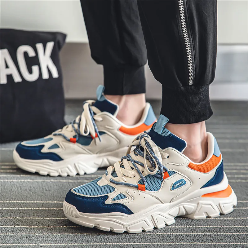 جديد 2025 أحذية رياضية للجري أحدث راحة للتنفس للنساء منخفضة أعلى كبيرة الحجم أحذية رياضية للرجال زيادة شبكة الركض عادية #5