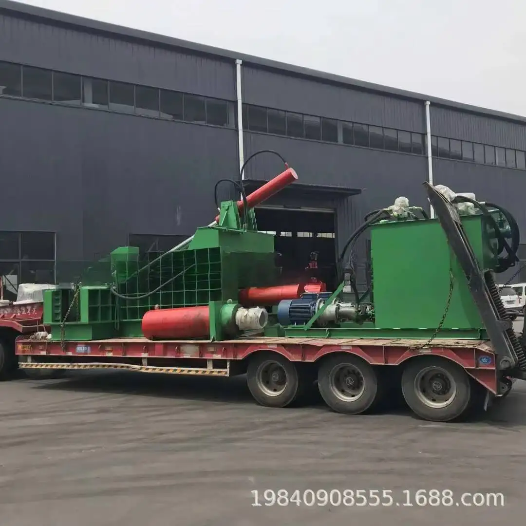 Fully Automatic Iron Scrap 125 Ton Waste Metal Horizontal Rebar Color Steel Tile Packing Baler