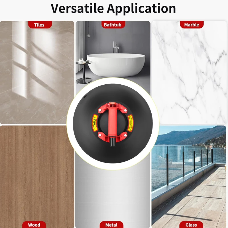 NEW Vacuum Suction Cup 250kg Loading Capacity Heavy Duty Vacuum Spreader for Tile Adsorption 14 Inch Cup Glass Granite Lifting