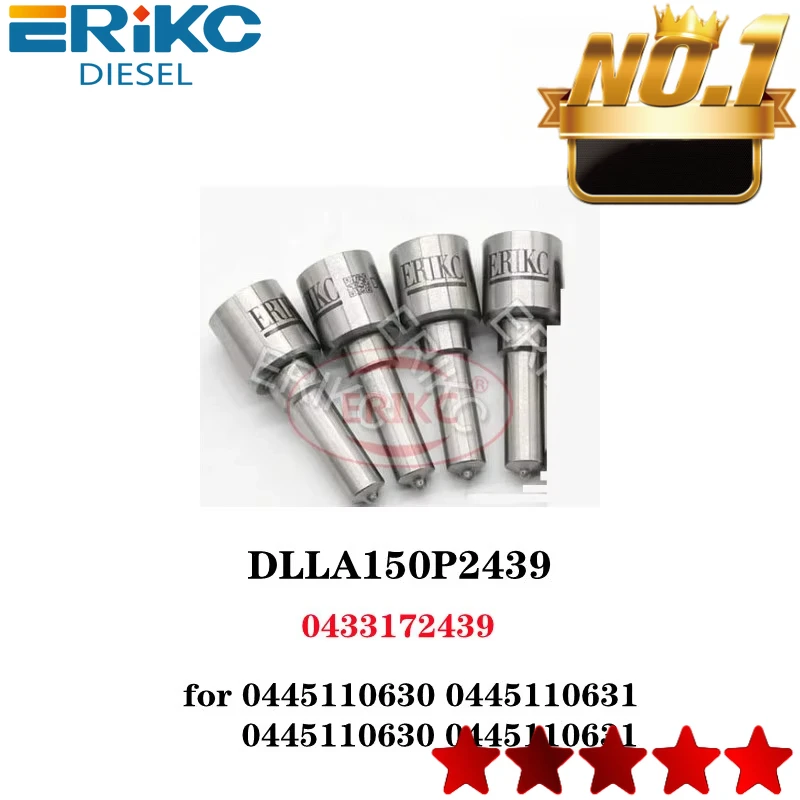 

ERIKC 4 Pcs Oil Burner Nozzle DLLA150P2439 0 433 172 439 0433172439 for 0445110630 0445110631 0 445 110 630 0 445 110 631