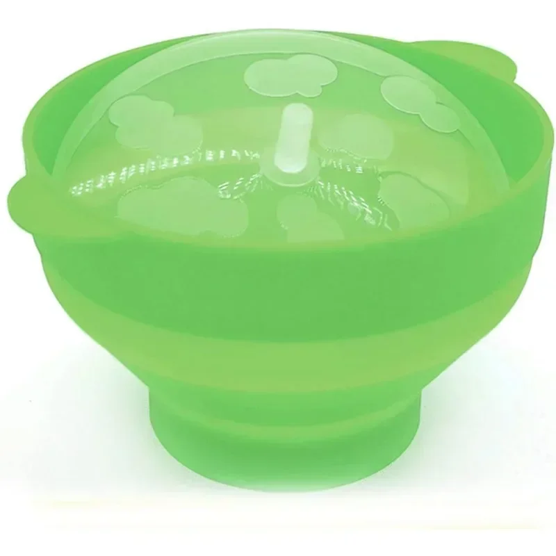 Multifunction Silicone Collapsible Bowl DIY Microwave Popcorn Bowl Bucket Popcorn Maker with Lid Chips Fruit Bowl Kitchen Tools
