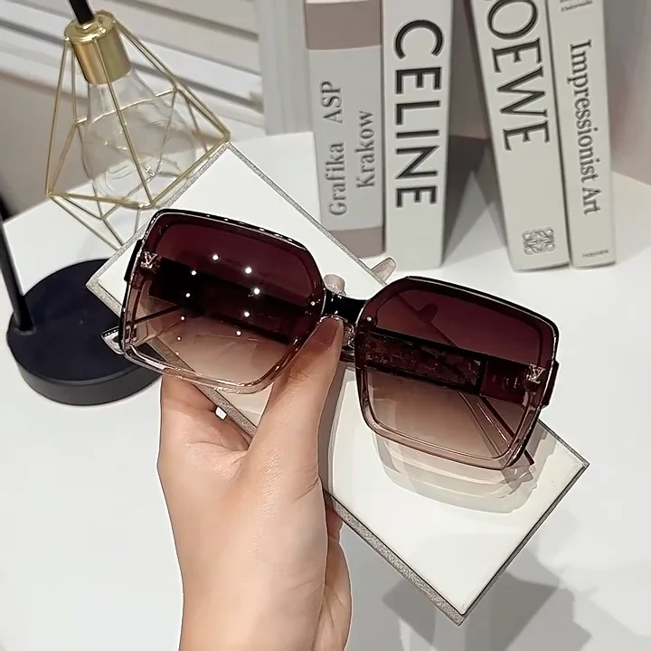نظارات شمسية فاخرة للنساء، موضة مربعة كلاسيكية جديدة، للسيدات المفضلة الرائعة، نظارات شمسية للفتيات GAFAS 2025 #5