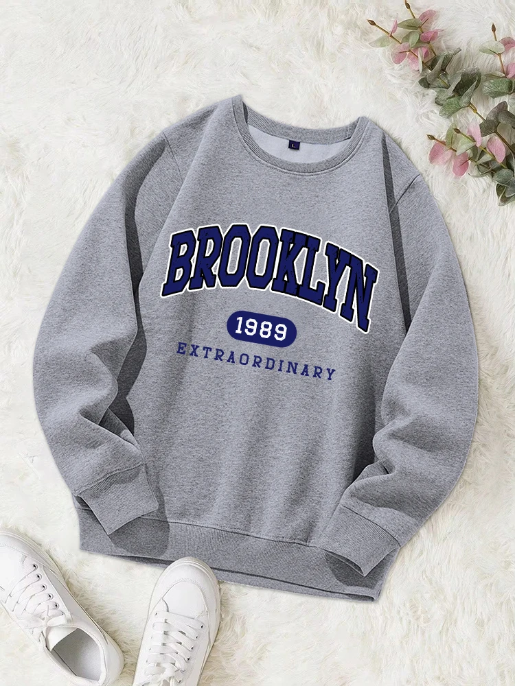 Brooklyn 1989 Extraordinary Printing  Hoodie Men Simple Fleece Soft Hoody Autumn S-Xxl Sweatshirt Fashion Oversized Tops Male