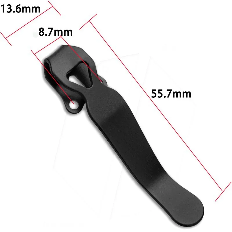 Pocket Knife Clip Stainless Steel Black Deep Carry Back Clip For Benchmade Griptilian Folding Pocket Knife DIY Accessories Parts