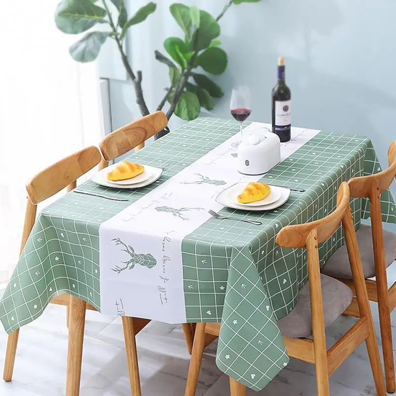 

Скатерть в скандинавском стиле, водонепроницаемая, не требующая стирки, для студенческого стола, декор для обеденного стола, бренд Fly Blue Valley