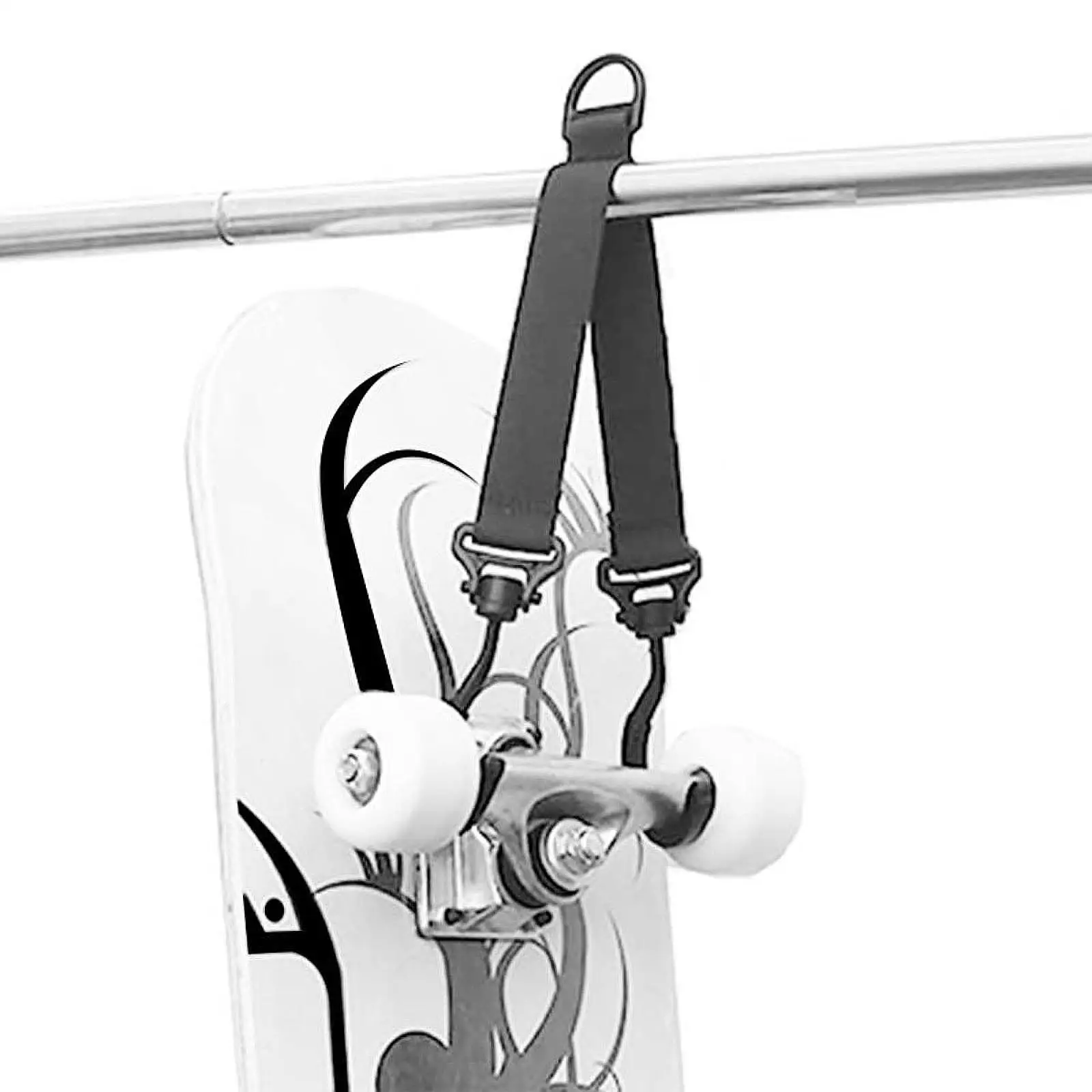 Support de planche à roulettes, sangle de crochet arrière de porte de planche de traîneau, sangle de suspension de Longboard robuste murale légère pour équipement