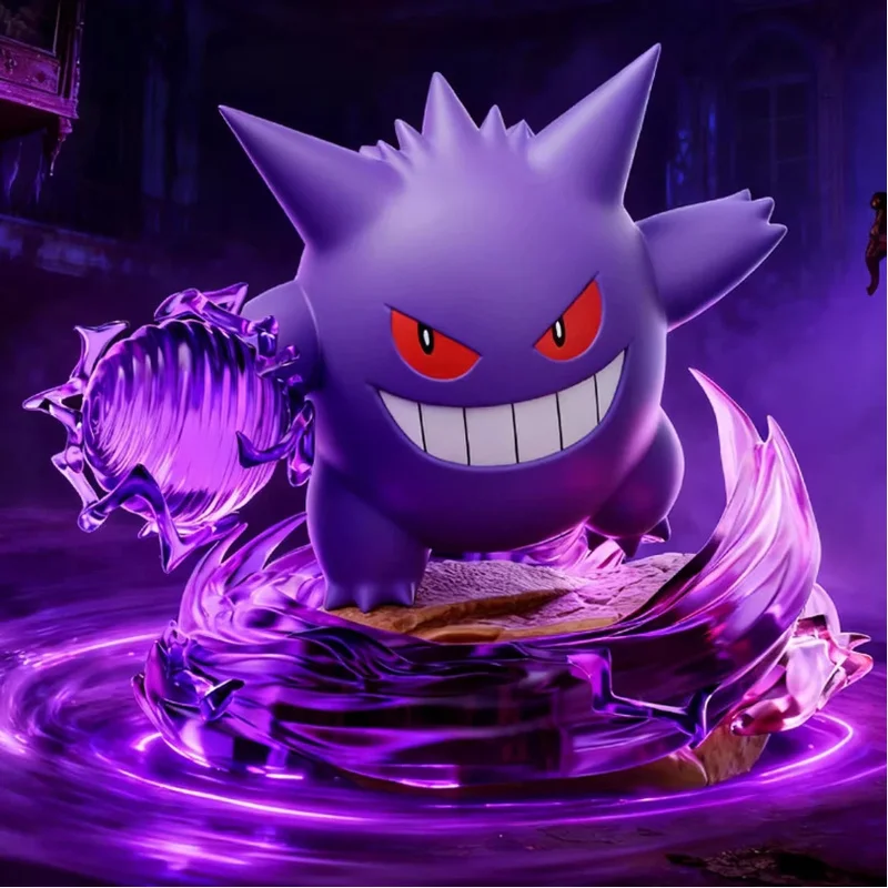

PokéMon Series Action Figure Full Power Battle Mini Scene Decoration Gengar Trendy Toy Cartoon Decor Festival Gift For Fans