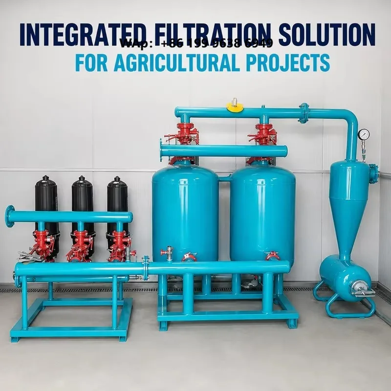 Heavy Duty Sand Media Filter System for Large Scale Agricultural Irrigation Projects and Wholesale Supply