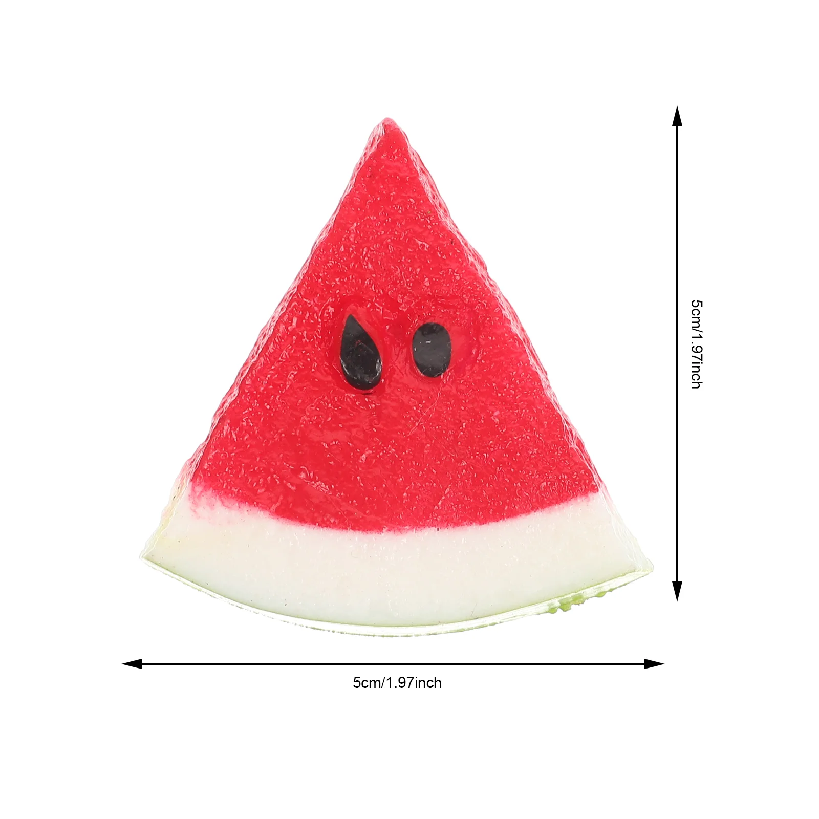 12 Pcs Fruit Simulated Watermelon Slices Lifelike Decorations Plastic Props Simulation Photo Red Decorative Models Child