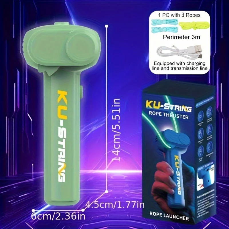 يتوهج في الظلام متعة الكهربائية ماجيك حبل الدافع قاذفة الأطفال في الهواء الطلق الغريبة الضغط ألعاب إبداعية للقطط والحيوانات الأليفة