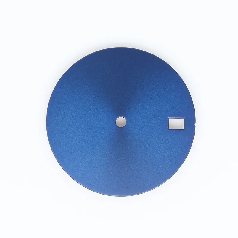 28.5mm Black NH35 Sterile Watch Dial Accept OEM Custom for Seiko Mod Automatic Movement Diy Build Parts