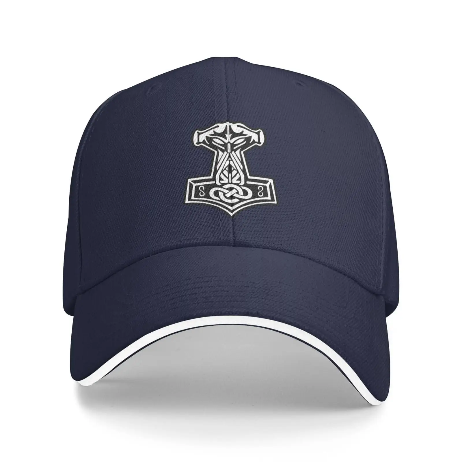 Unisex Sandwich Cap Baseball Hat Adjustable Outdoorsin Odin We Trust Thor Vikings Hammer Mjolnir Norse Celticcasquette