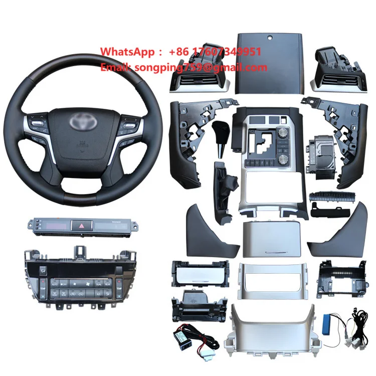 Car Accessories Left & Right Hand Drive Interior Kit for Land Cruiser Fj200 Lc200 2008-2015 Upgrade to 2016