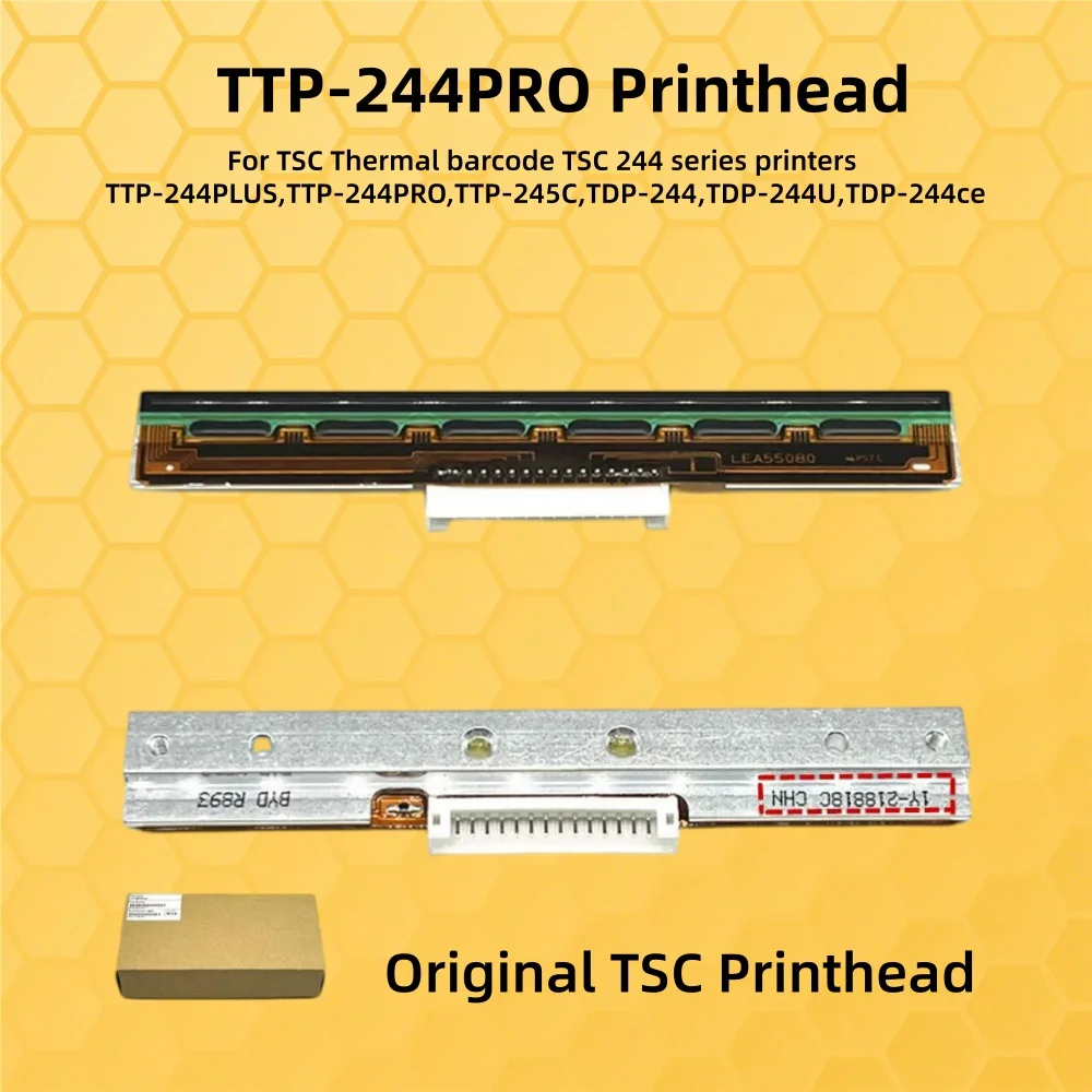 1TSC Original Thermal Print Head TSC 244 203dpi for TSC TP-244plus TTP-244pro TTP-245C TDP-244 244U 244ce Barcode Printer