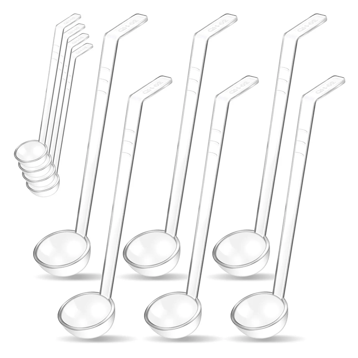 10 Pieces 1.2Oz Small Ladle Clear Plastic Ladle Mini Ladle Spoon for Serving Dressings Punch Bowl Salsa Sauce Toppings