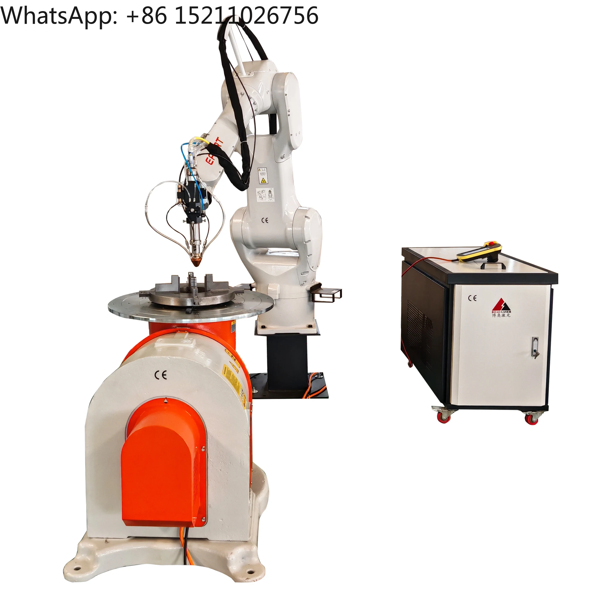 Easy Programming Robot - Cladding with Positioner for Corrosion Resistant / Marine Shaft Engine Valve Metal Surface Cladding