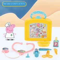 Peppa Pig Peggy Medical Kit Simulation Toy Nurse Doctor Play Set Boys Girls Children Home Stethoscope Play House Gifts