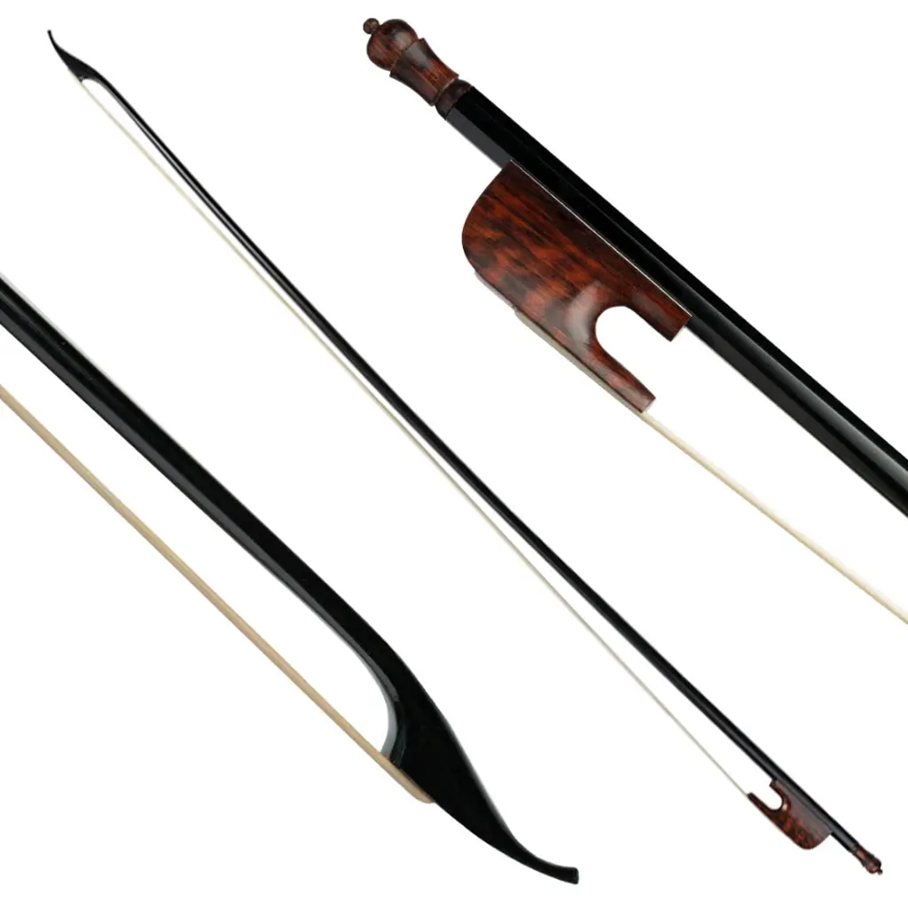 

Винтажный смычок для скрипки из углеродного волокна 4/4, стиль барокко, белые монгольские волосы, лягушка из змеиного дерева