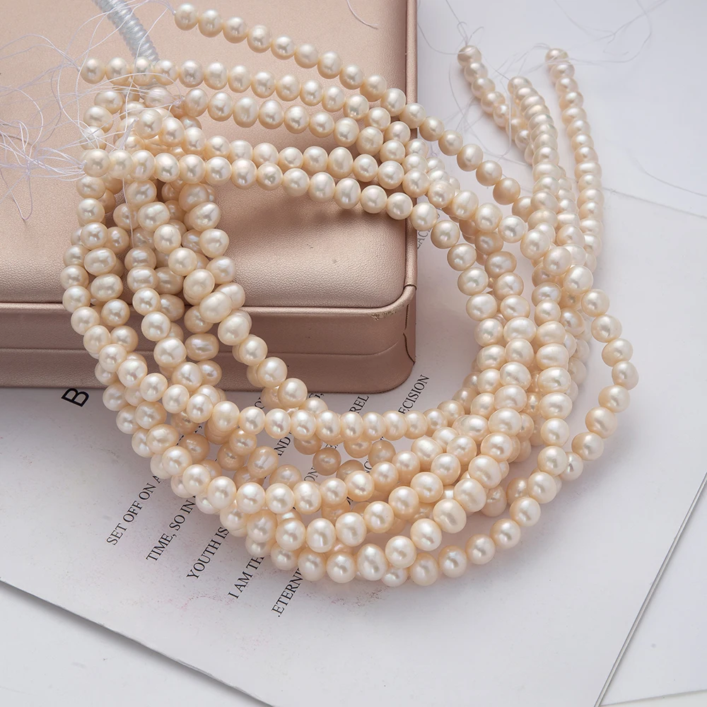 

Натуральные пресноводные жемчужины POSHOPS 8-9 мм, круглые бусины для изготовления ювелирных изделий, DIY, для серег, ожерелий, браслетов, продажа на нити 38 см