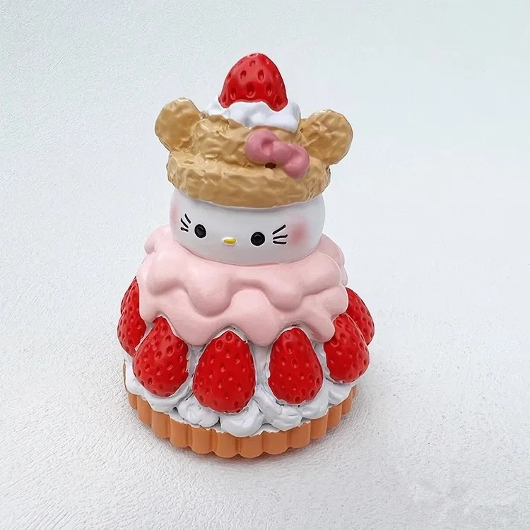 Cute Strawberry Cake Handmade Painted 3D Fridge Magnets Tourism Souvenirs Refrigerator Magnetic Stickers Gift
