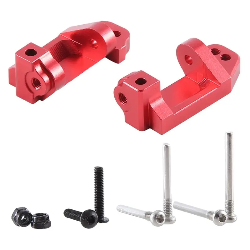 T23C For Traxxas Slash 2WD 1: 10 Alloy Caster Block Kit , Red By Atomik RC - Replaces TRX 3632 Parts