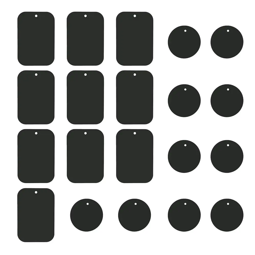 

Universal Metal Plate 20 Pack for Magnetic Phone Car Mount Holder Cradle, Compatible with All Magnetic Mounts- 10 Rectangle
