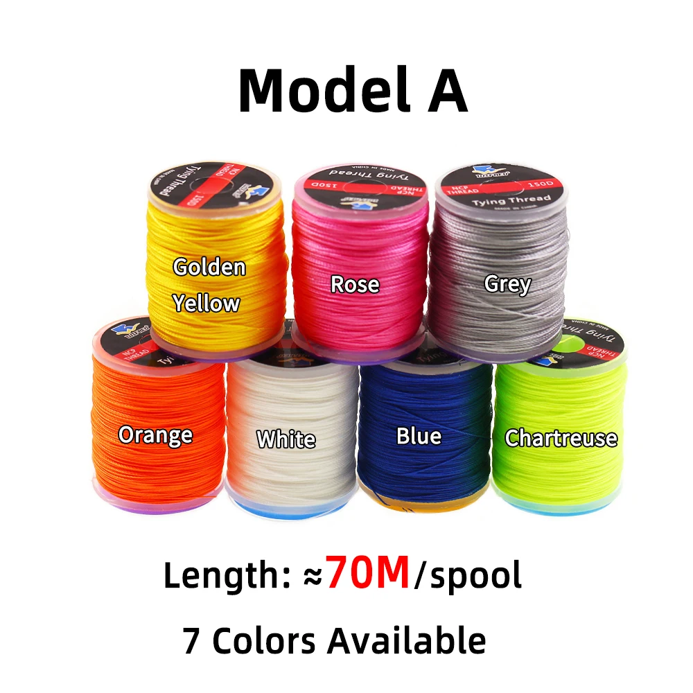 150d leuchtende Binde faden Seefischerei DIY langsame Jigging Haken Assist Line fluor zierende Fliegen binden Material Zubehör Tackle – Detail 4