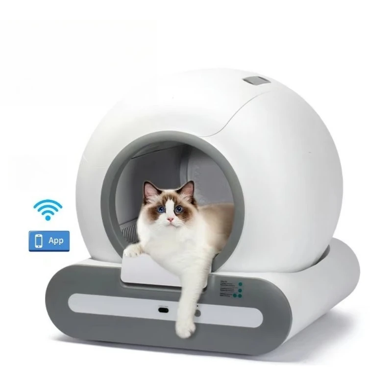 Automatic Self-cleaning Litter Box Is Easy To Clean and Made of Durable Plastic