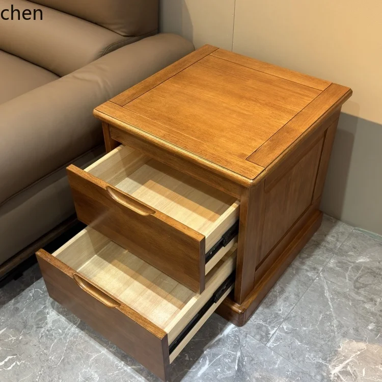 

YXY bedside table solid wood hidden dark layer drawer bedside insurance storage cabinet bedroom intelligent multi-function