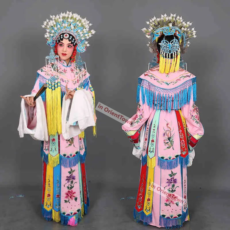 Chinese Operas Drama Queen Costume Noble Consort Drunken Beauty Colorful Outfit Empress Dowager Palace Clothing Gui Fei Zui Jiu