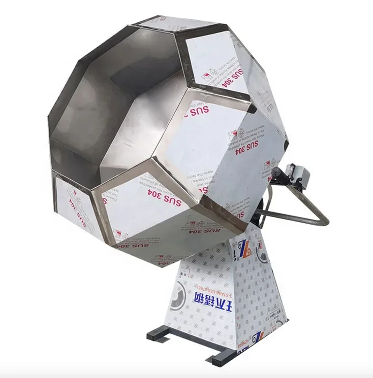 

Octagonal Drum Peanut Puffed Corn Chips Flavoring Coating Machine Snack Food Potato Seasoning Mixing Machine