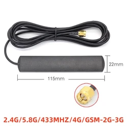 2.4G/5.8G/433MHZ/4G GSM Antenna SMA Male Connector 8dbi Gsm Aerial RG174 With 3Meters Length Cable for GSM