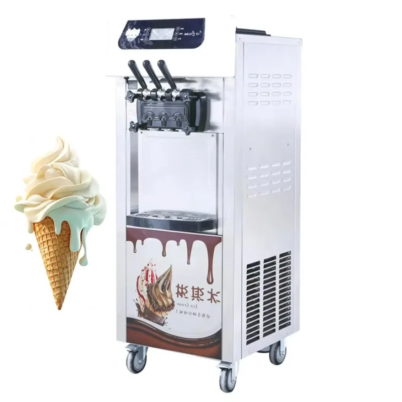 Maquina De Helado 3 Flavor Mike Soft Serve Ice Cream Making Machine Ice Cream Maker Prices Commercial Ice Cream Machine