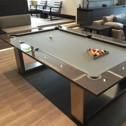 2023 new designs high end modern style luxury snooker billiard tables 7ft 8ft 9ft size solid wood and slate pool table