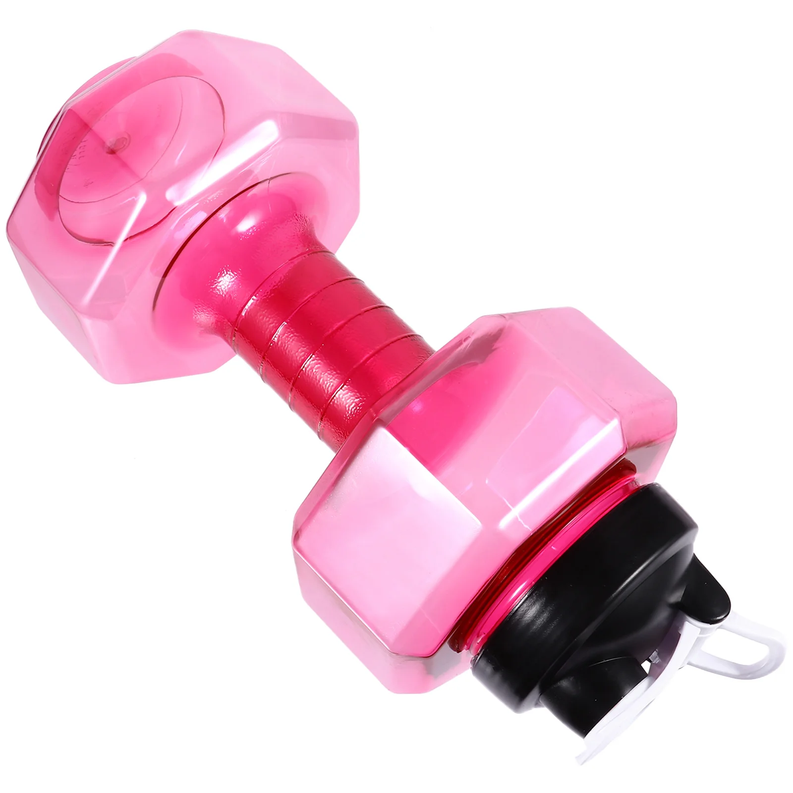 

1Pcs Dumbbell Shape Water Bottle Premium Pet Fitness Sports Bottle Lightweight Anti-Burst Creative Exercise Drinking Kettle