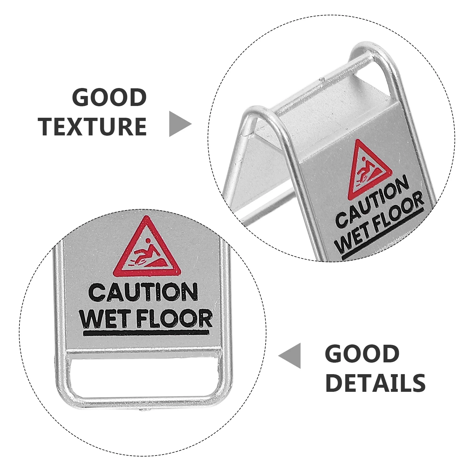 10 قطعة علامة أرضية مبللة واقعية من البلاستيك المتين علامات تحذير صغيرة لبيت الدمى حديقة الجنية ديوراما Playset ديكور