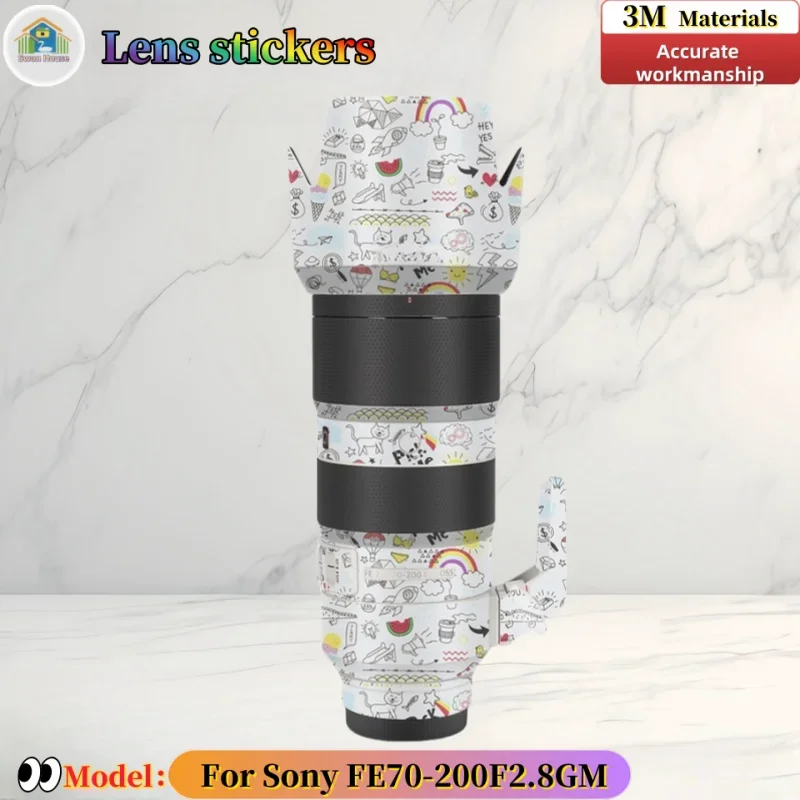 FE70200F2.8 For Sony FE70-200 F2.8 GM Camera lens sticker, DIY skin, Precision tailoring wear-resistant protective film