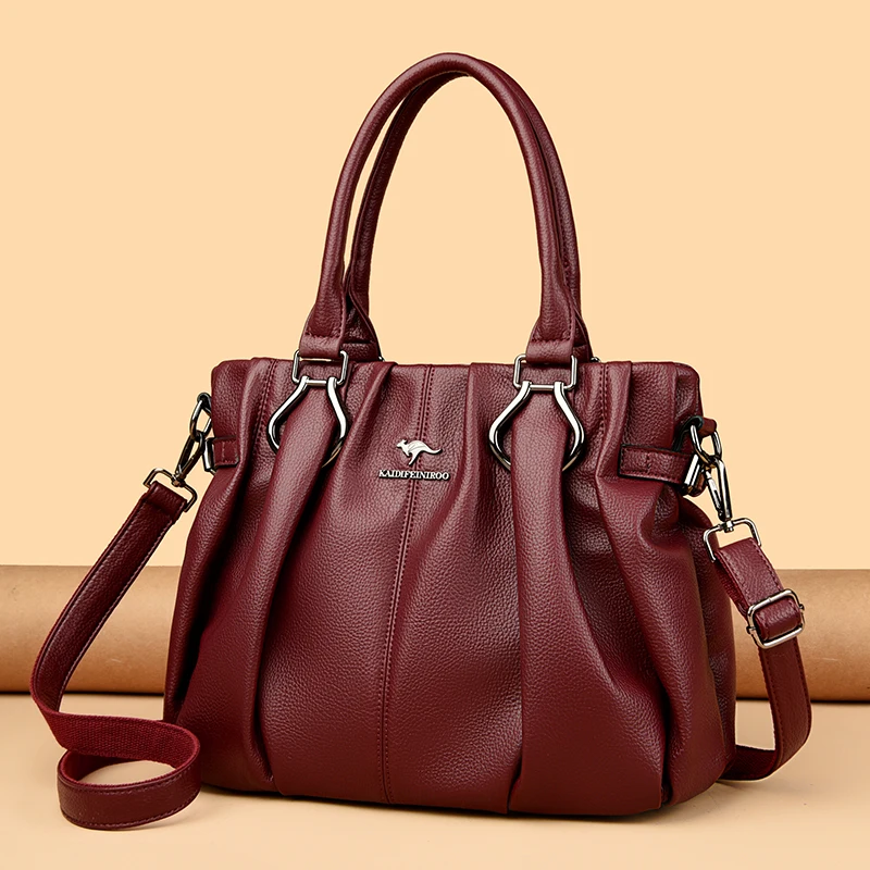 

High-quality Soft Leather Luxury Handbags Women Bags Designer High-capacity Ladies Crossbody Hand Bags for Women 2025 Sac A Main