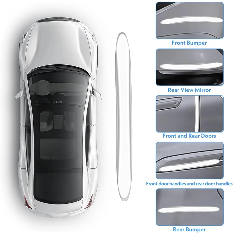 

Universal Silicone Car Door Protectors Trim Molding Anti-Collision Bumper Guard Protector Clear Strips Protector Car Accessories