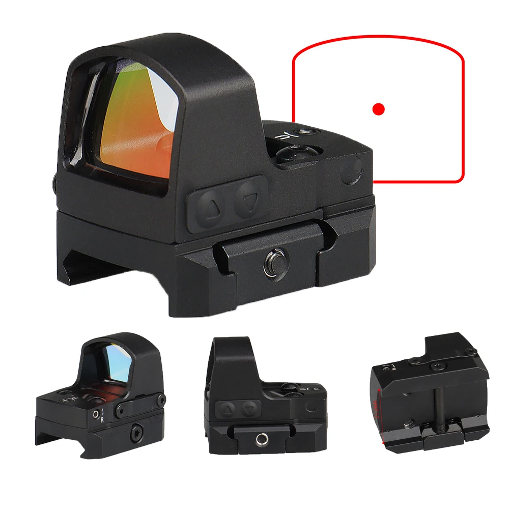 

PPT 1x22 3MOA Red Dot Sight Reflex Riflescope Hunting Scope With Wide Mount Rail Co-Witness Holographic AR15 gs2-0142