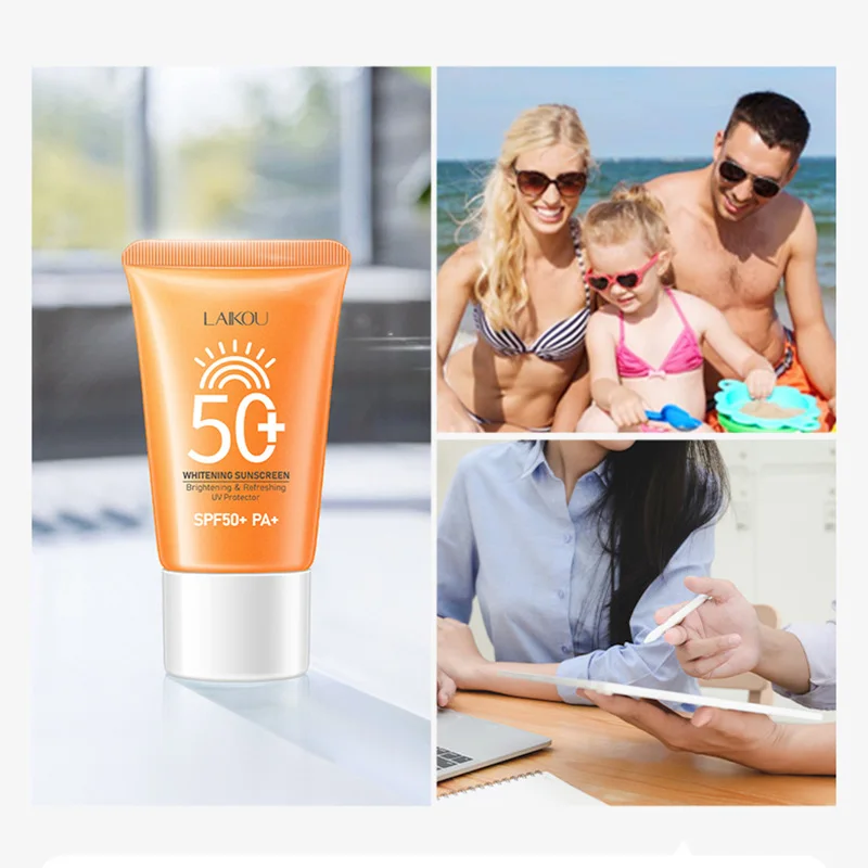 Laikou spf50 + pa + protetor solar isolamento cremes solares rosto corpo pescoço braço cuidados com a pele hidratante óleo-controle creme solar cuidados com a pele