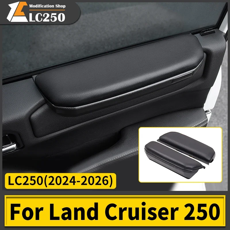 

Для Toyota 2024 2025 Land Cruiser Prado 250 LC250 j250 налокотник на дверь, кожаная мягкая подкладка, детали для внутреннего декора, простая установка