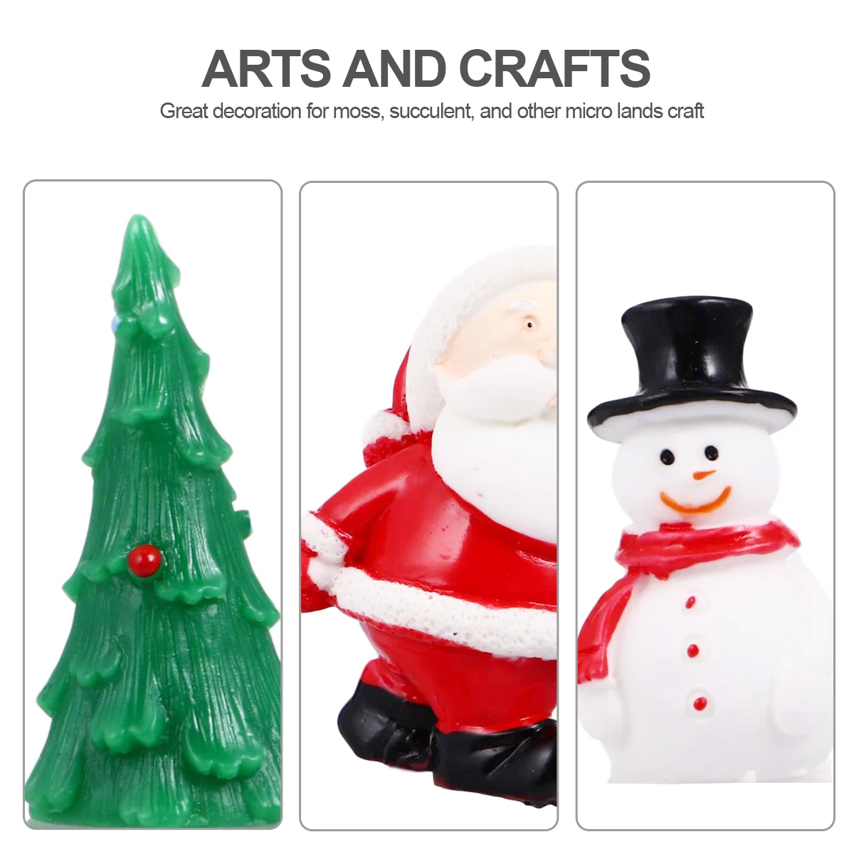 

12 Pcs Snowman Ornaments Micro Christmas Adornment Country Decorations Miniature Model Landscape Toys Tabletop