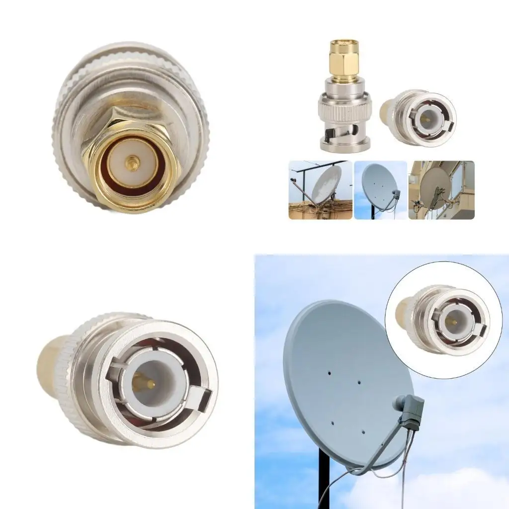

96GE Quality Copper BNC SMAJJ Adapter for Signal Conversion Universal BNC SMAJJ Male Female Connectors For Electronics