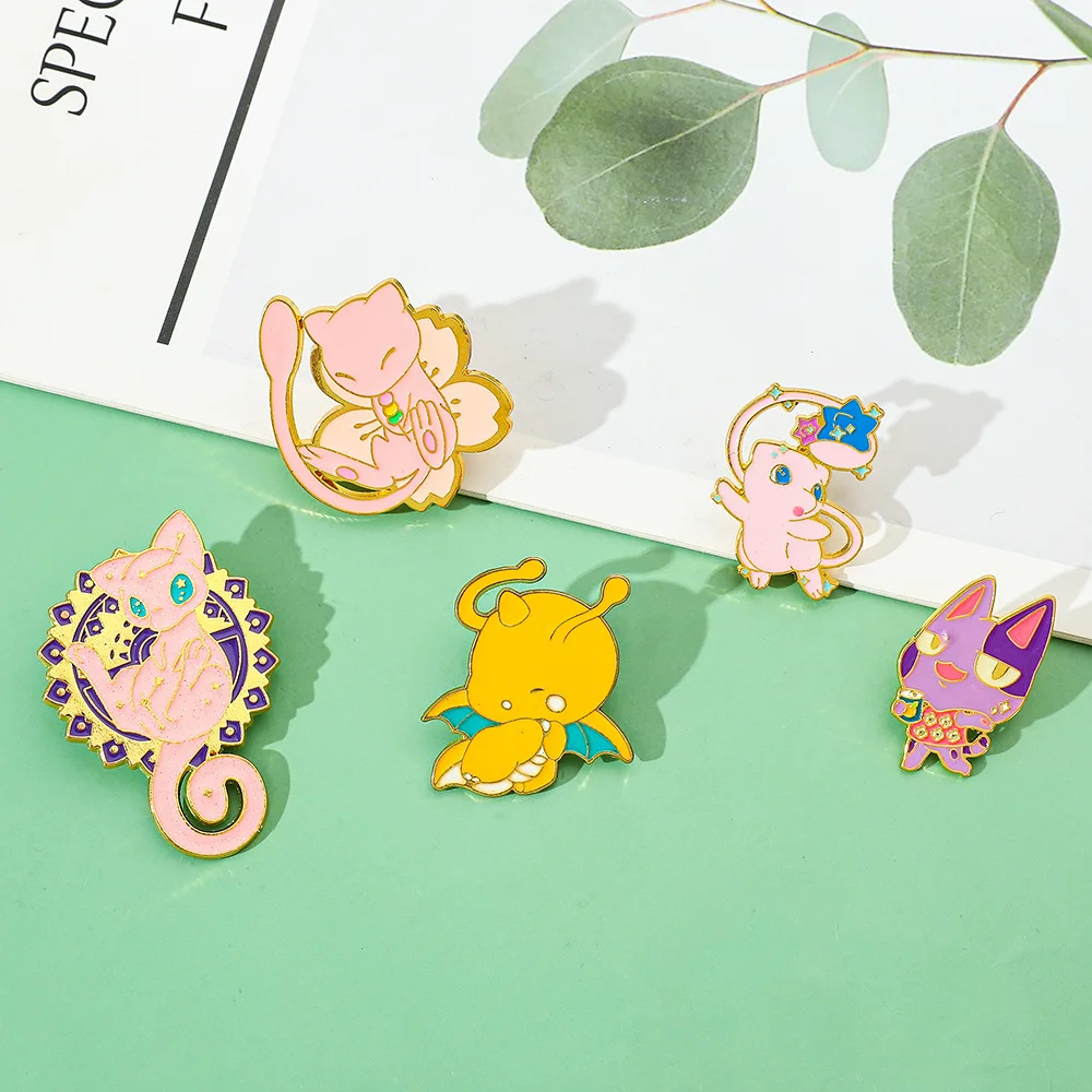 Anime Enamel Pins Cute Cartoon Character Metal Lapel Brooch Badge Backpack Hat Clothes Accessory Collectible Gift