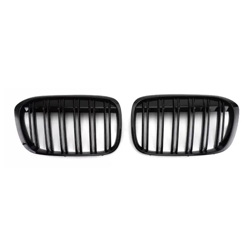 

Car Front Bumper Grilles Kidney Racing Grill for-BMW X1 F48 F49 2016-2018 Double Slat Replacement