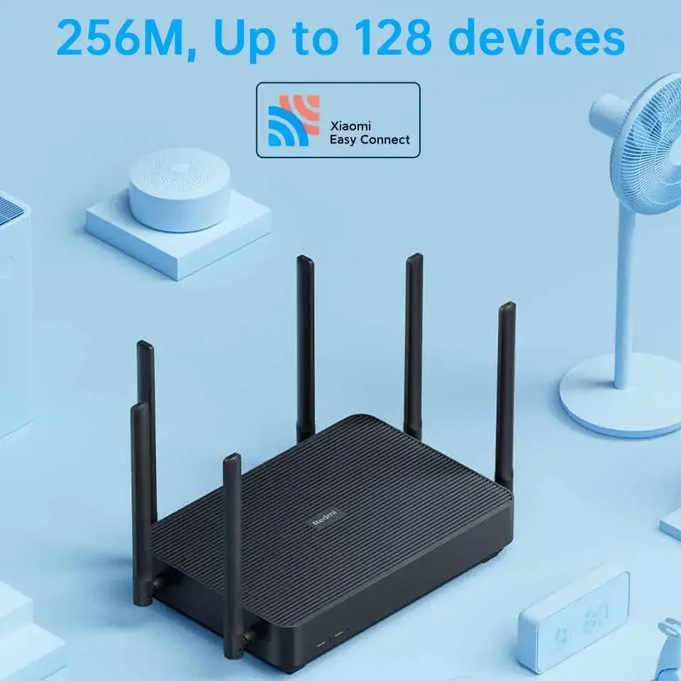 Imagem -03 - Xiaomi-redmi Ax6s Router 3200 Mbps 2.4g 5ghz Mesh Wifi 256mb Amplificador de Sinal Repetidor Wifi Mu-mimo Paralelo