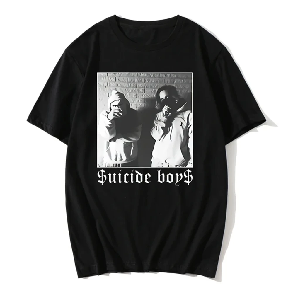 Rapper suicideboys Suicide T Shirt Men Women Cotton T-shirt Kids Hip Hop Tops Tee Suicideboys Camiseta hombre Boy Tshirt 82924