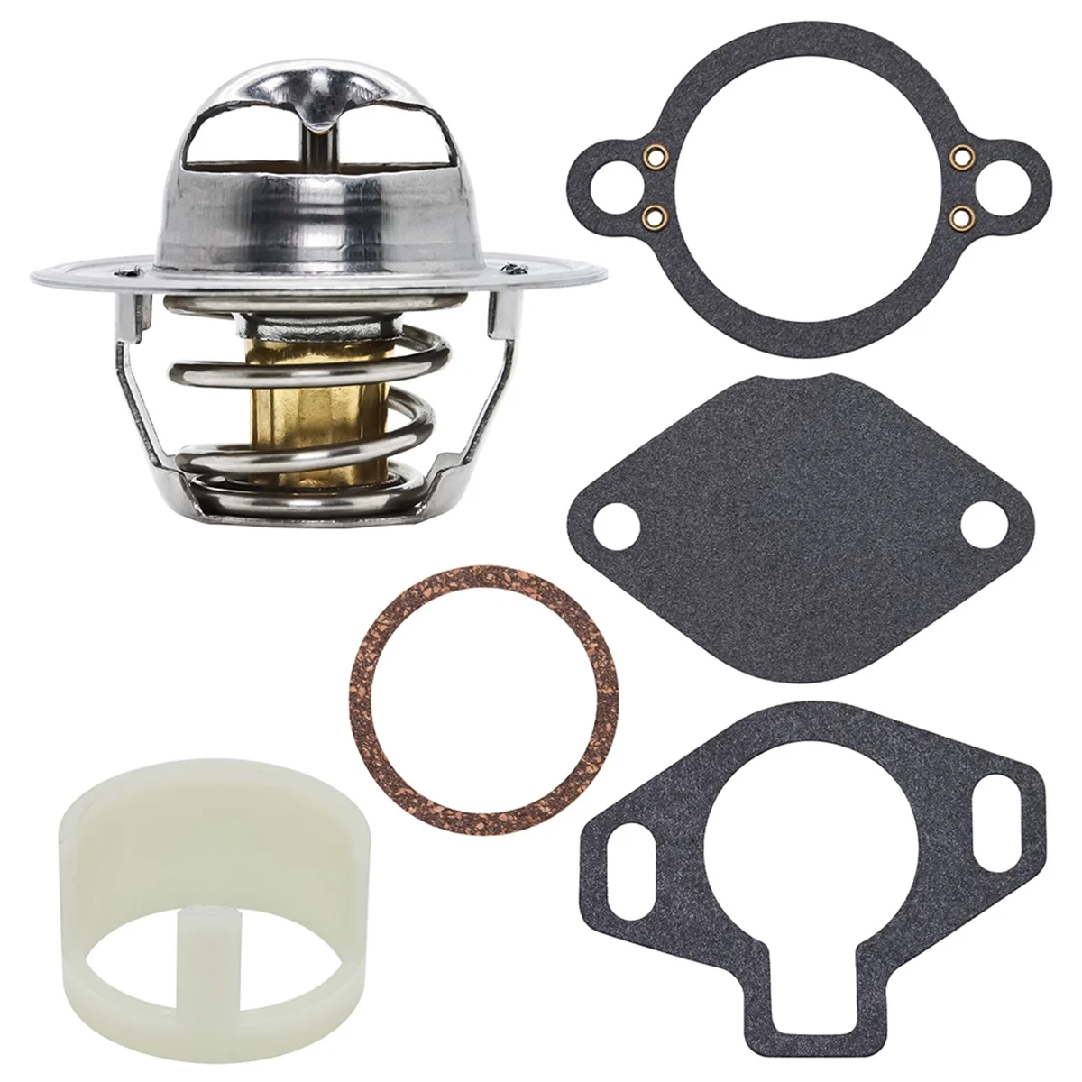 Thermostat Kit 807252Q5 Replacement for with Sleeve 160° 4.3L 5.0L 5.7L 7.4L 8.2L 1987 Up 807252T8