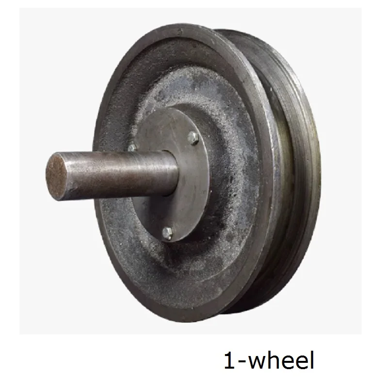 0.5T-3T  lifting wheel pulley block roller steel wire rope guide U-shaped groove land wheel ground pulley chain hoist block